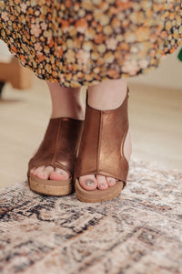 Walk This Way Wedge Sandals in Antique Bronze Womens Ave Shops 