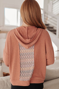 Wave Hello Mixed Print Hoodie Tops Ave Shops 