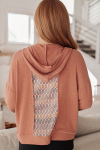 Wave Hello Mixed Print Hoodie Tops Ave Shops 