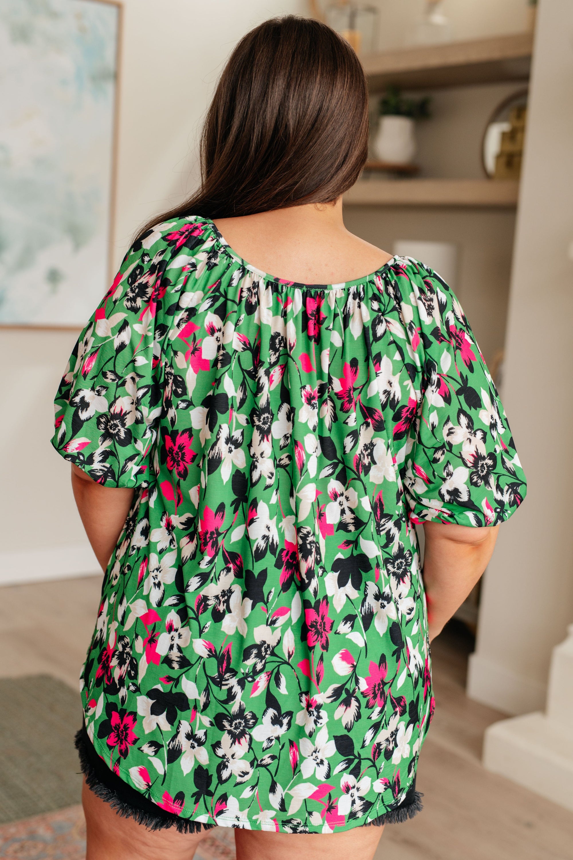 Wild and Bright Floral Top Tops Ave Shops 