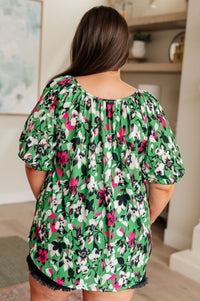 Wild and Bright Floral Top Tops Ave Shops 