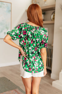 Wild and Bright Floral Top Tops Ave Shops 