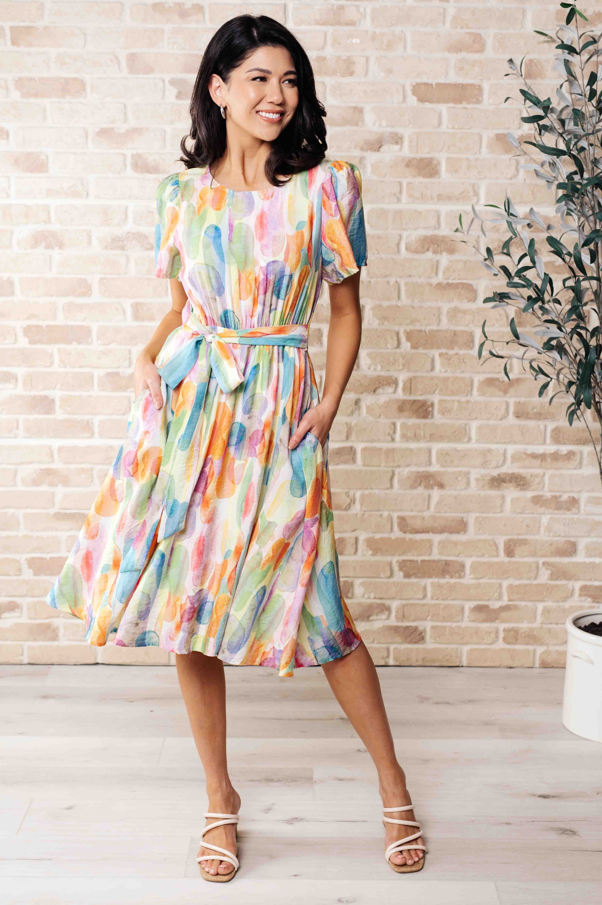 Young, Wild & Free Round Neck Dress Dresses Ave Shops 
