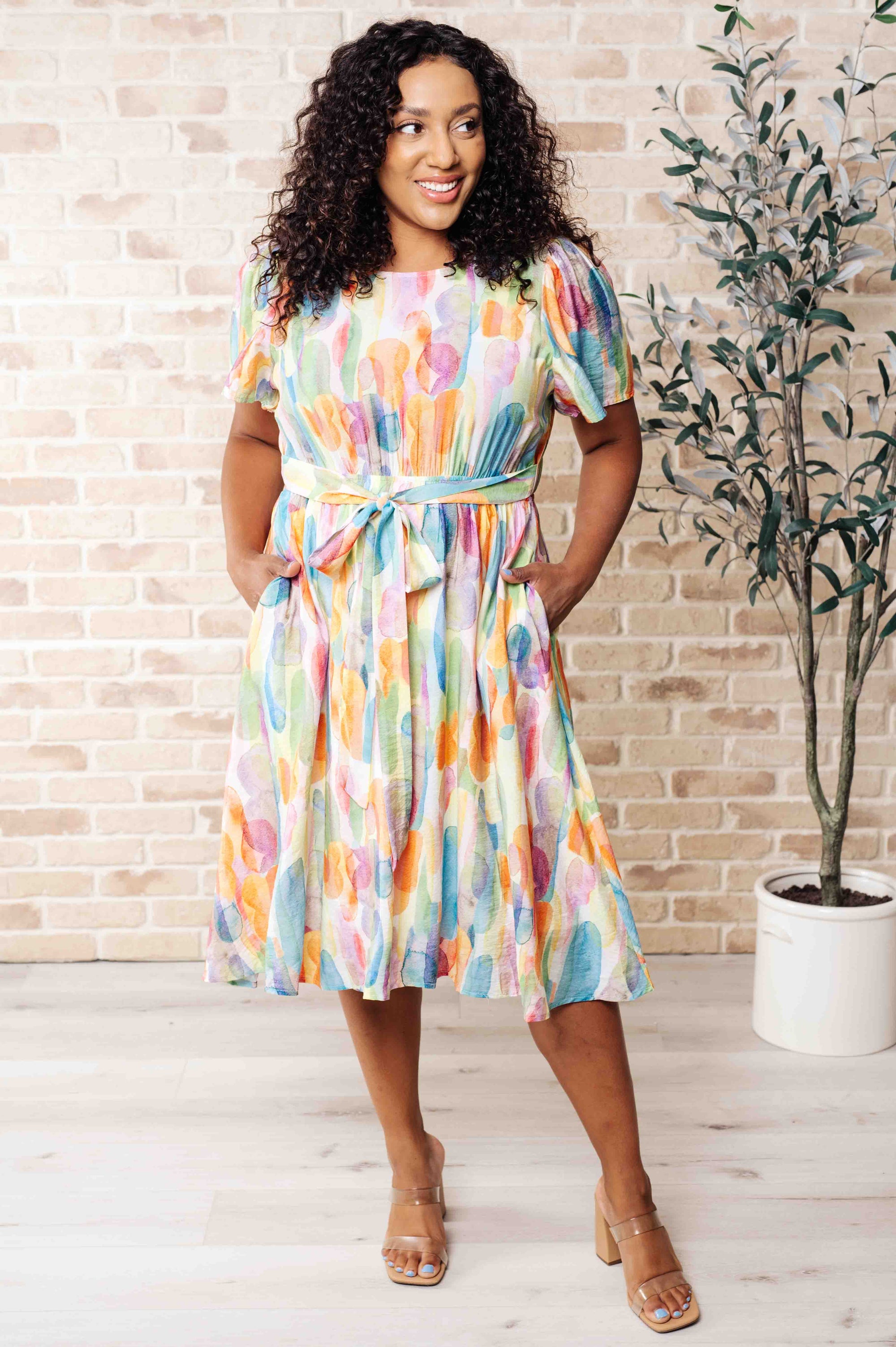 Young, Wild & Free Round Neck Dress Dresses Ave Shops 
