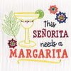 Aunt Martha's Dirty Laundry Tea Towel - Senorita Margarita kitchen towels Colonial Patterns