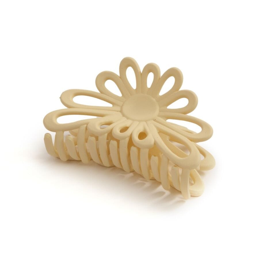 Beige Flower Shaped Hair Clip hair accessories Judson & Co 
