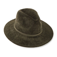 Olive Corduroy Panama Hat With Matching Band Judson & Co 