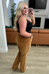 Cordelia Bootcut Corduroy Pants in Camel Womens Ave Shops 