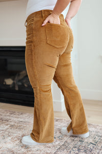 Cordelia Bootcut Corduroy Pants in Camel Womens Ave Shops 