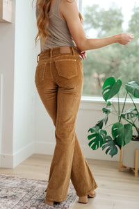 Cordelia Bootcut Corduroy Pants in Camel Womens Ave Shops 