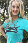 Darlin' Tee With White & Black Color Ink Graphic Tee Texas True Threads