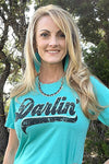 Darlin' Tee With White & Black Color Ink Graphic Tee Texas True Threads