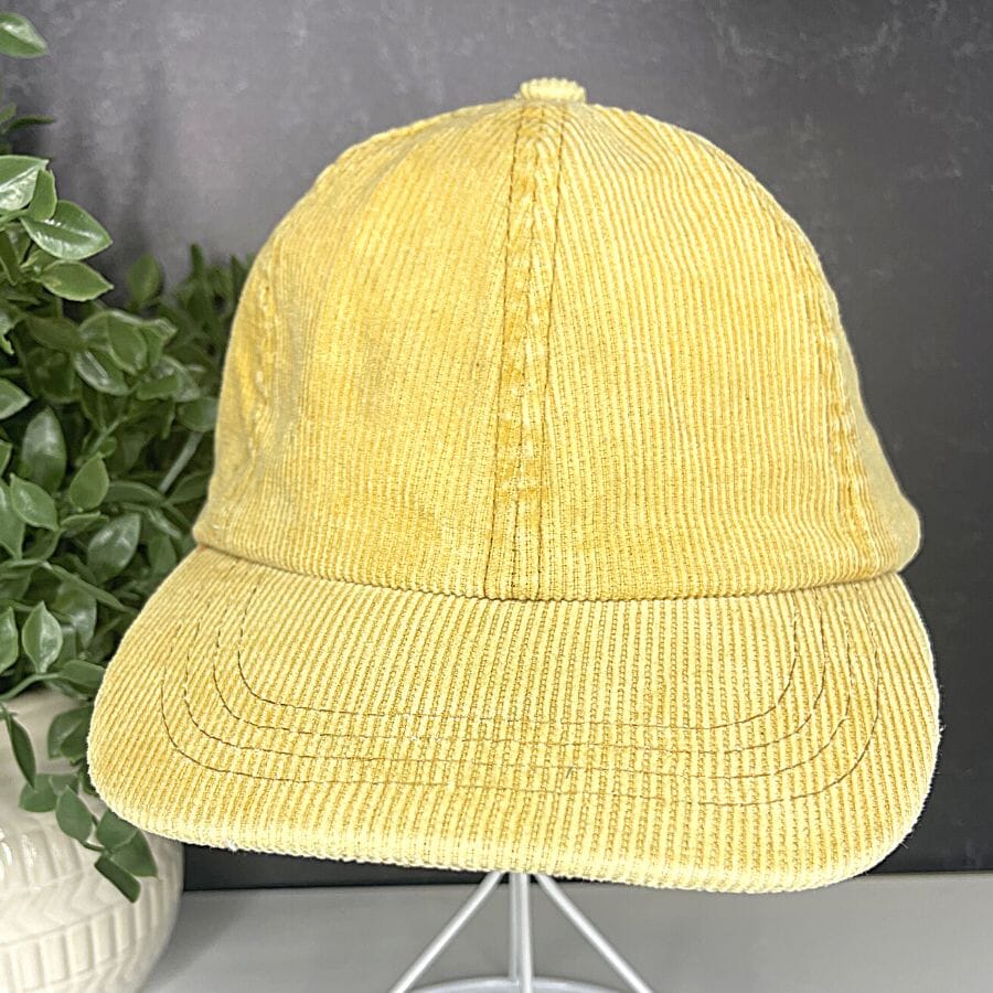 Honey Mustard C.C Corduroy Pony Cap Hat Judson & Co 