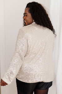 I Know You're Busy Sequin Blazer Womens Ave Shops 