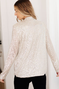 I Know You're Busy Sequin Blazer Womens Ave Shops 