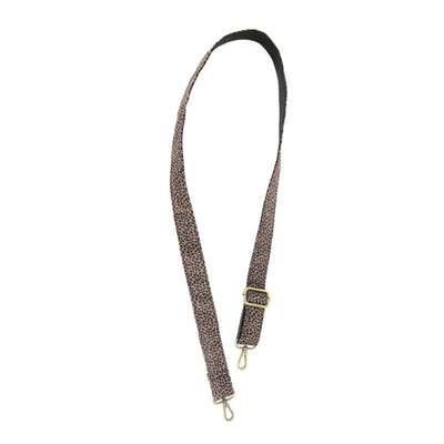 Joy Susan 1.25" Raisin Cheetah Faux Guitar Strap belt Joy Susan