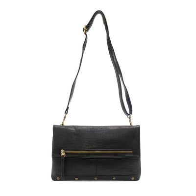 Joy Susan Black Cassie Foldover Convertible Crossbody Bag handbags Joy Susan