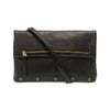 Joy Susan Black Cassie Foldover Convertible Crossbody Bag handbags Joy Susan