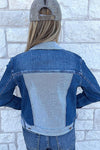 Judy Blue Color Block Denim Jacket denim jacket Judy Blue