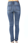 Judy Blue High Waisted Skinny With Side Slit Jeans NEW
