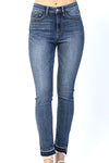 Judy Blue High Waisted Skinny With Side Slit Jeans NEW
