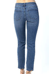 Judy Blue Mid Rise Relaxed Fit With Braid Detail Jeans NEW