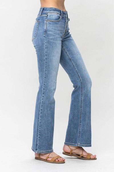 Judy Blue Midrise Vintage Button Fly Bootcut Jeans Jeans Judy Blue