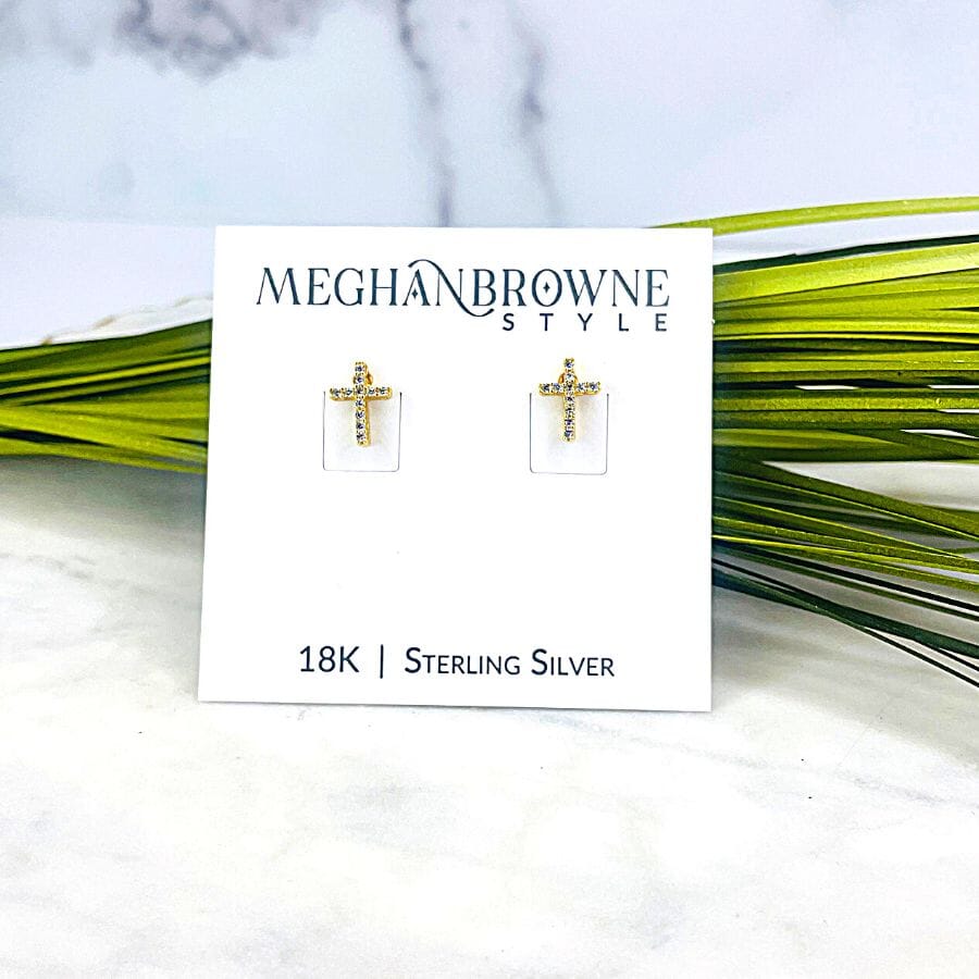 Meghan Browne 18K Saint Gold Earrings Earrings Meghan Browne 