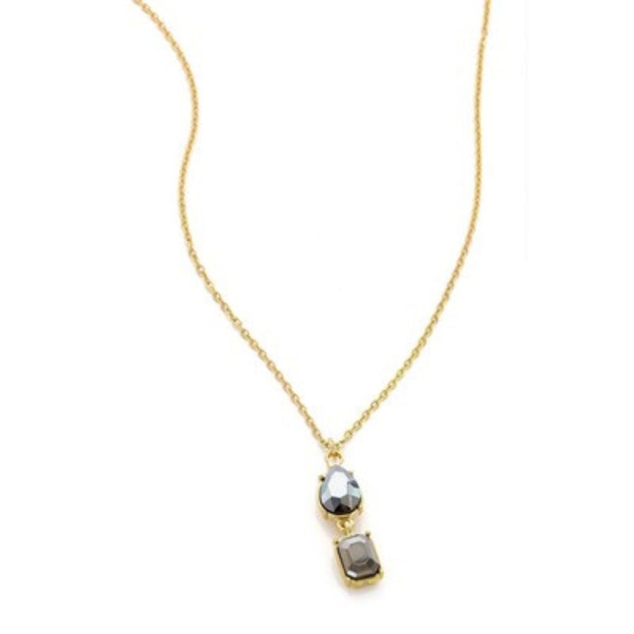 Meghan Browne Allie Black Diamond Necklace Necklace Meghan Browne 