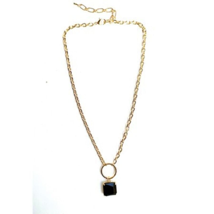 Meghan Browne Benny Jet Necklace Necklace Meghan Browne 