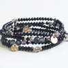 Meghan Browne Haddie Black Bracelet Bracelets Meghan Browne