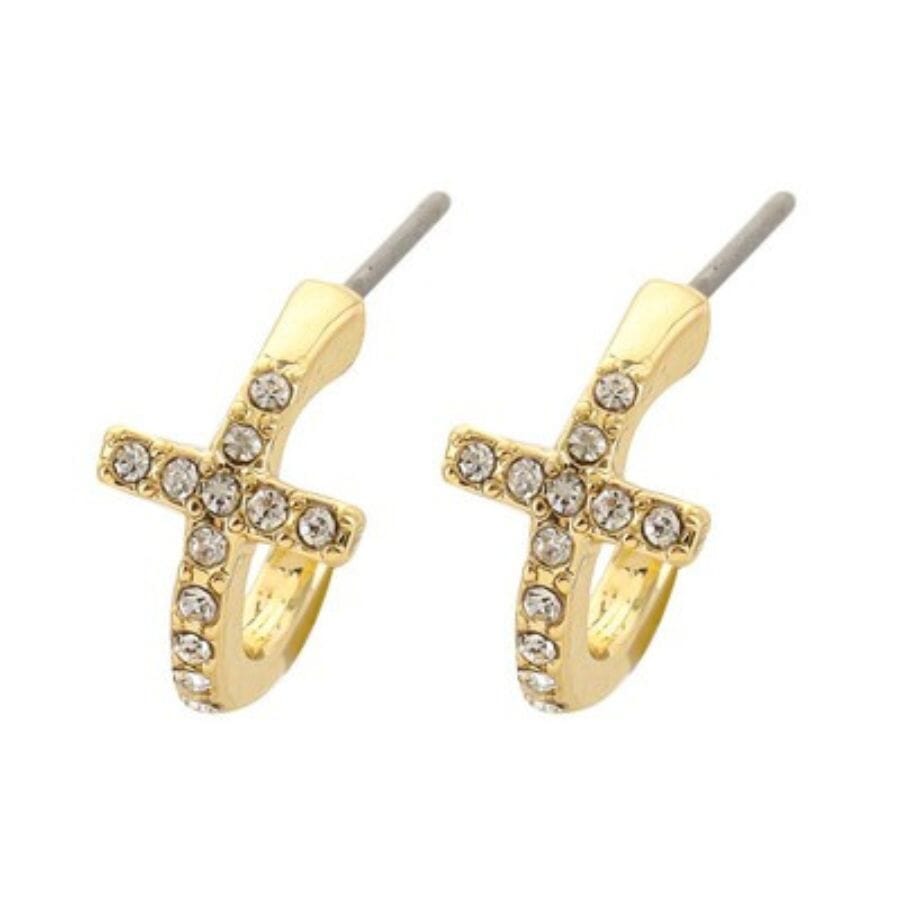 Meghan Browne Ridge Gold Earrings Earrings Meghan Browne 