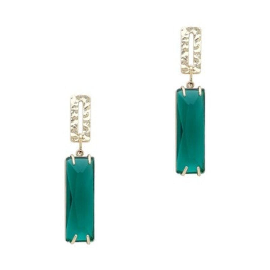 Meghan Browne Salty Emerald Earrings Earrings Meghan Browne 