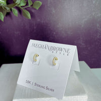 Meghan Browne Sofi Gold Earrings Meghan Browne 