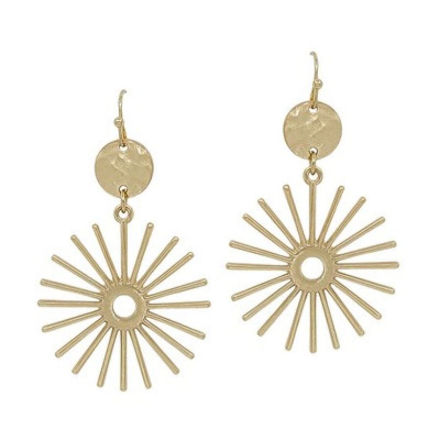 Meghan Browne Sun Gold Earrings Earrings Meghan Browne 