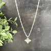Natalie Wood Cross Drop Necklace In Silver Necklace Natalie Wood Designs
