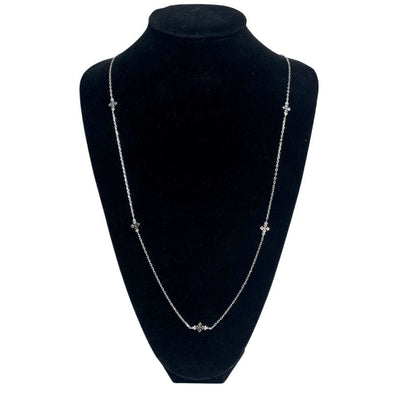 Natalie Wood Designs Believer Cross Necklace In Silver Necklace Natalie Wood Designs
