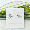 Natalie Wood Designs Logo Stud Earrings In Silver Earrings Natalie Wood Designs