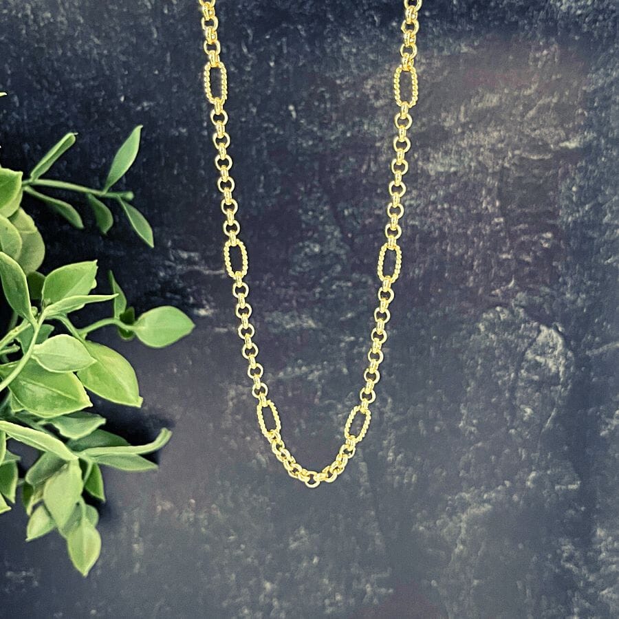 Natalie Wood Eclipse Chain Layering Necklace In Gold Necklace Natalie Wood Designs 