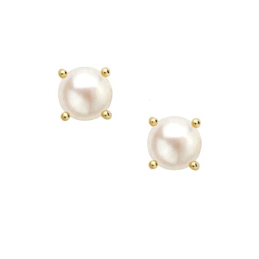 Natalie Wood Shine Bright Mini Pearl Stud Earrings Gold Earrings Natalie Wood Designs 