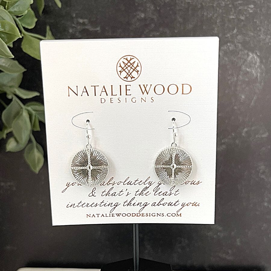 Natalie Wood Walking On Sunshine Drop Earrings In Silver Earrings Natalie Wood Designs 