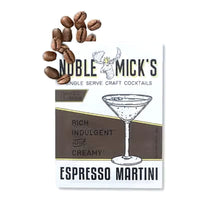 Noble Mick's Single Serve Craft Cocktails drink mixers Noble Mick's Espresso Martini 
