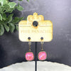 Pink Panache 12mm Pink Lotus Delite drop Earrings Earrings PINK PANACHE