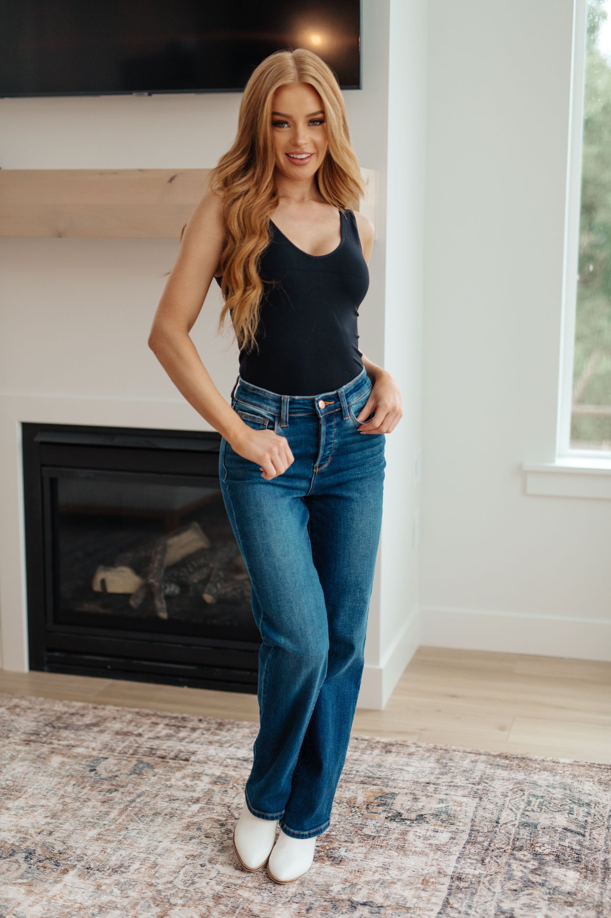 Pippa High Rise Button Fly Dad Jeans Jeans Ave Shops 