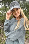 Seaweed Waffle Knit Reverse Seam Top with Bell Sleeves Shirts & Tops Umgee
