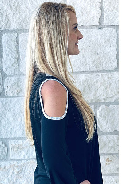 Simply Fierce Cold Shoulder Top NEW