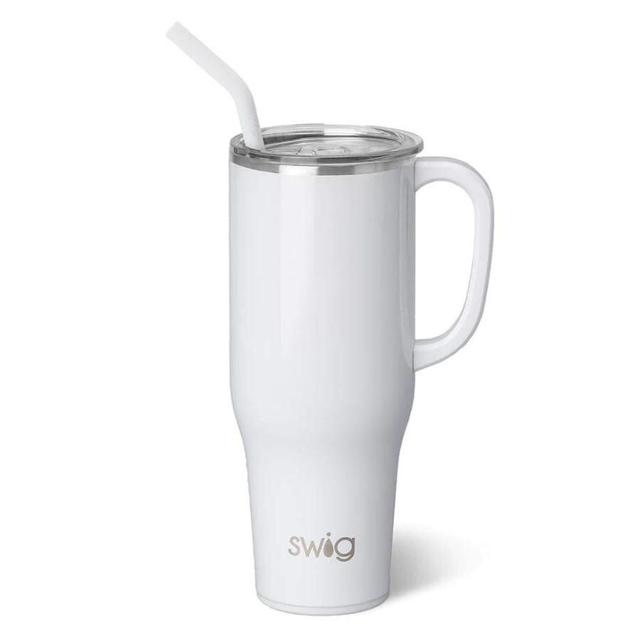 Swig Life 40oz Diamond White Mega Mug mugs Swig 