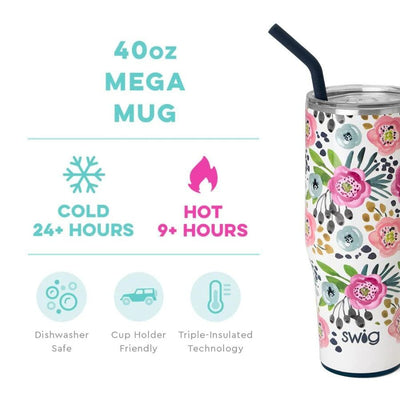 Swig Life 40oz Primrose Mega Mug mugs Swig
