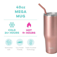 Swig Life 40oz Rose Gold Mega Mug mugs Swig 
