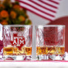 Texas A&M Whiskey Glasses - Set of 2 whiskey glasses Greenline Goods